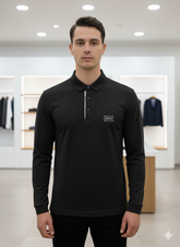 HG BSS STYLE WITH METAL PATCH FULL SLEEVE IMPORTED POLO T-SHIRT